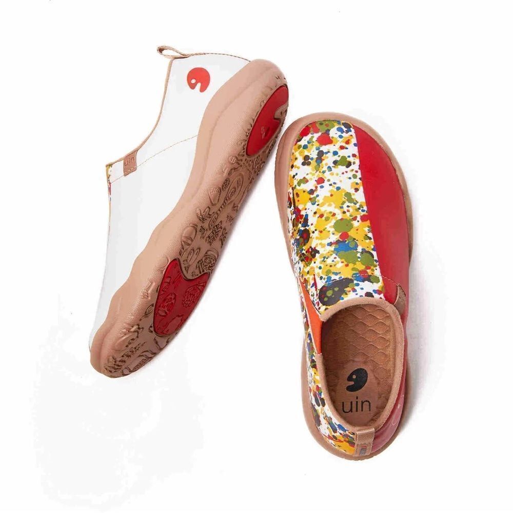 UIN Women's Walking Shoes Microfiber Comfort Loafers (Toledo 2 - Color Border) - Picture 7 of 8